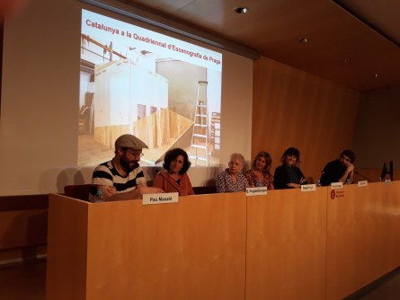 Roda de premsa amb els participants a la Quadriennal de Praga 2019