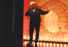 Agustí Humet, en l'acte de jubilació de professorat de l'Institut del Teatre que es va fer al desembre de 2019