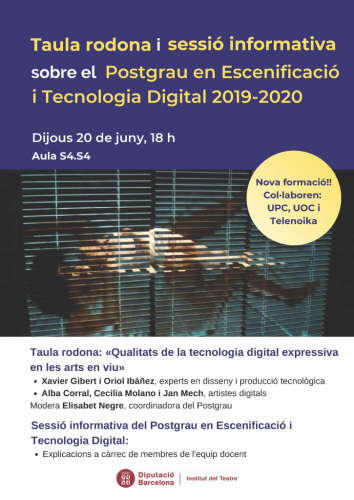 Taula rodona sobre el postgrau d'escenificació