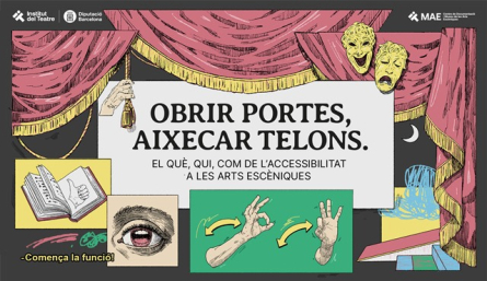 Imatge de l'exposició del MAE dedicada a l'accessibilitat en les arts escèniques