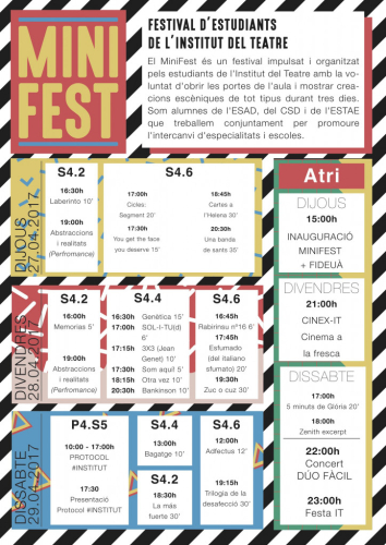 Minifest programació