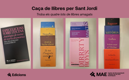 Lots amagats de la biblioteca del MAE per Sant Jordi