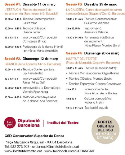 Programa classes demostració CSD 2017